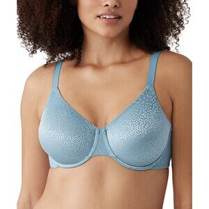 NWT Wacoal Women's Back Appeal Underwire Bra Adriatic Blue Plus Size 42DD